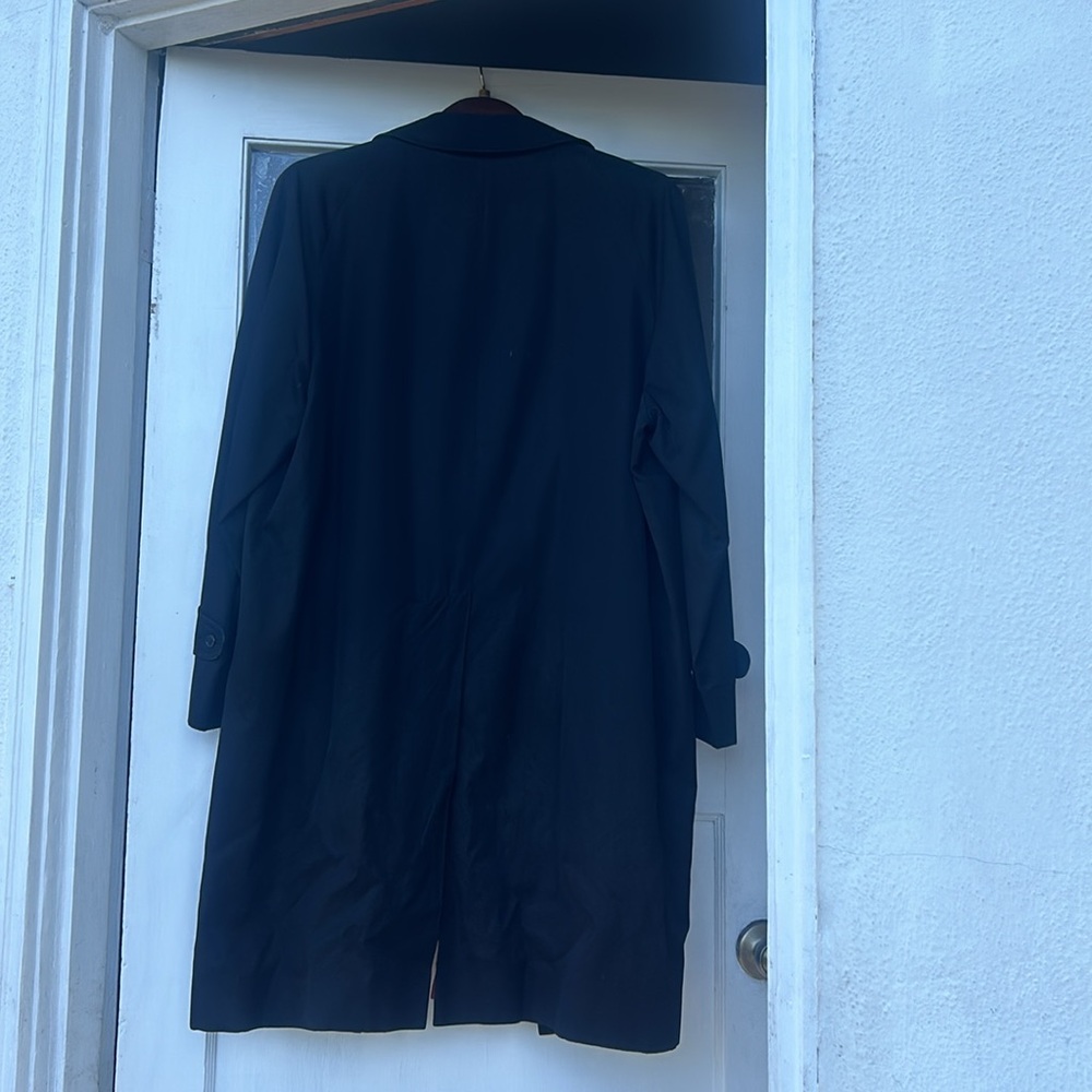Aquascutum London Black Trench Coat Classic Style - Picture 6 of 8